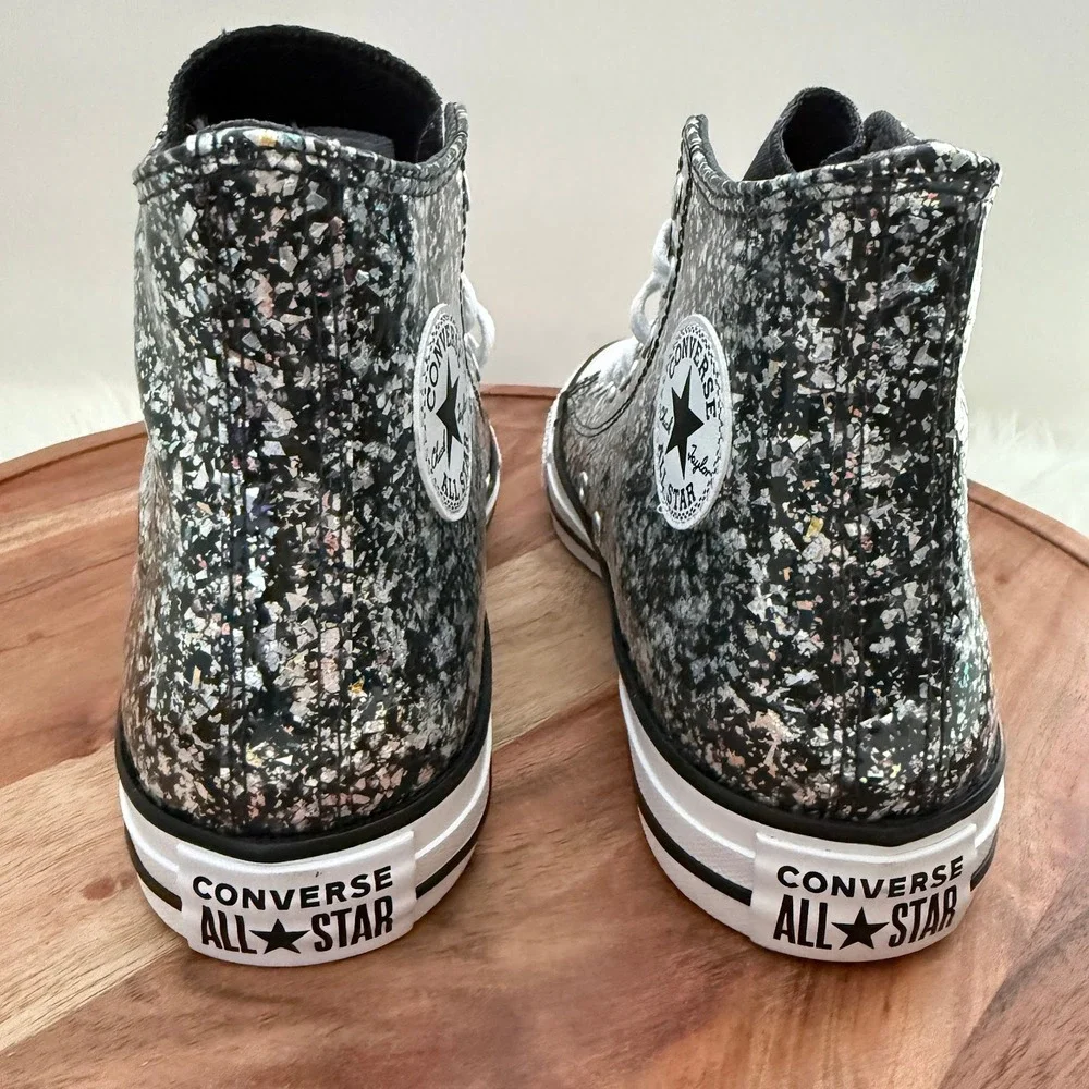 Converse Chuck Taylor All Star High Top Glitter Sparkle Sneakers Youth‎ Size 6